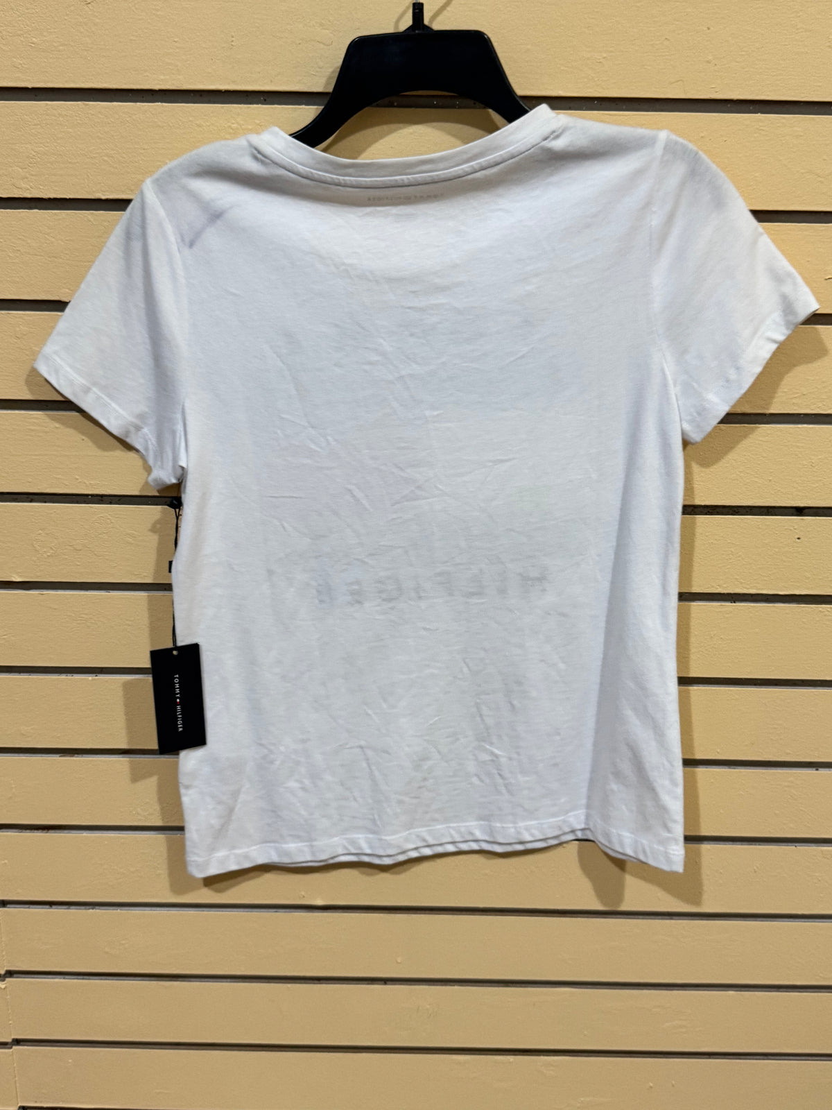 White Tommy Hilfiger short-sleeve crewneck t-shirt size xs