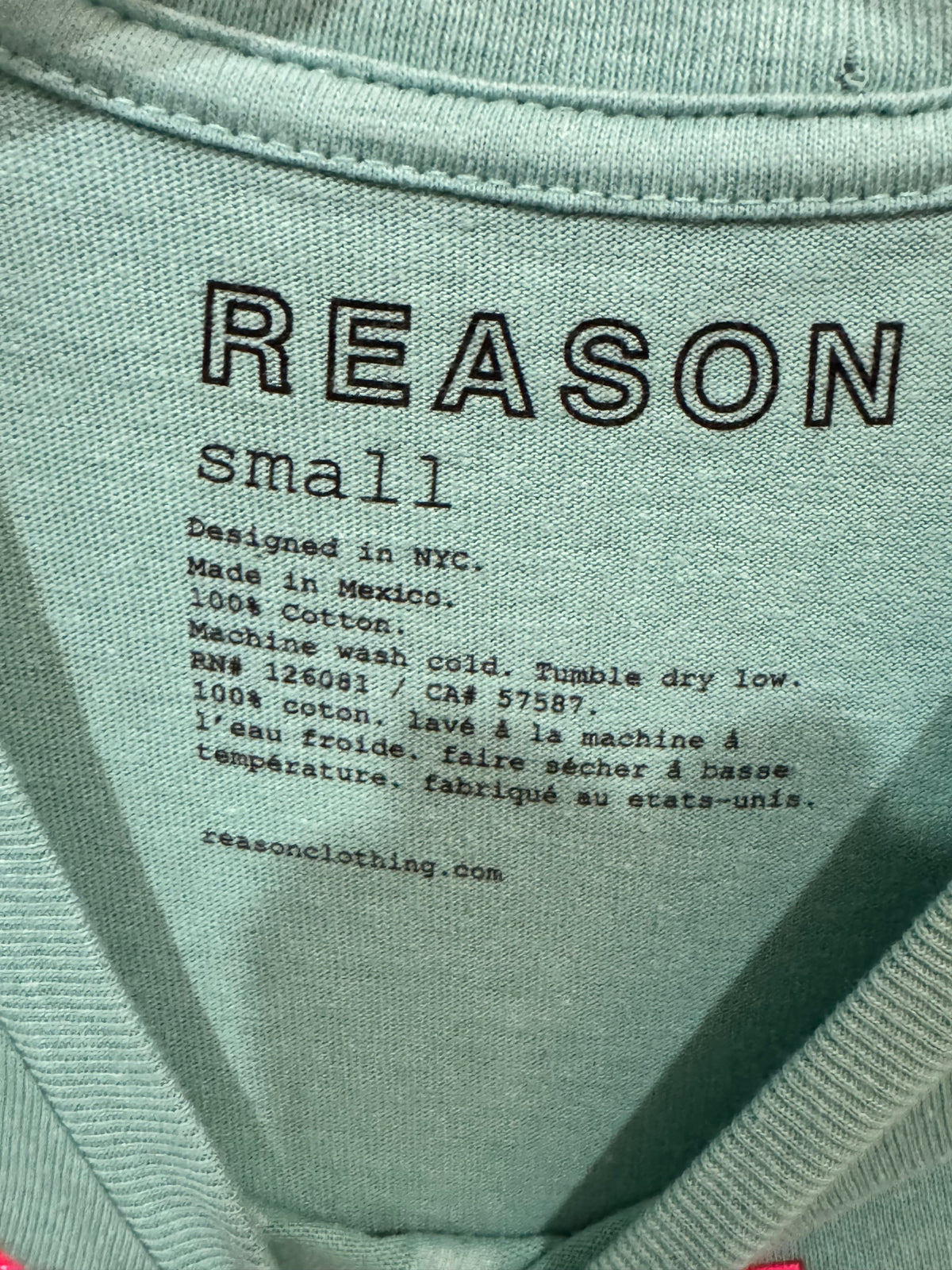 Teal Reason Brand Space Mission graphic t-shirt size small