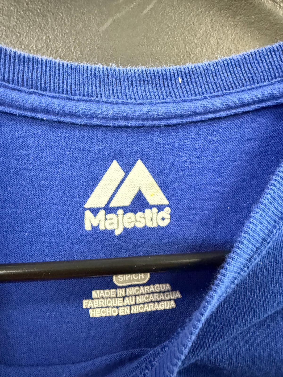 Royal Blue Majestic Atlanta Braves Cooperstown Collection t-shirt size small