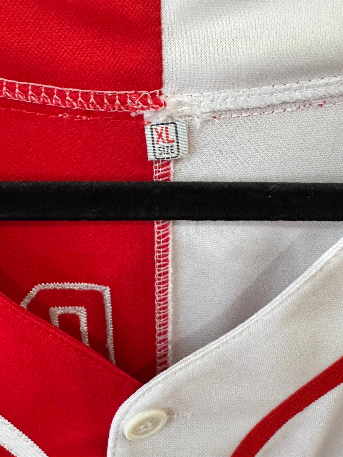 Lil Boat #44 Sailing Team split red-and-white baseball jersey size xl inspired by Lil Yachty.