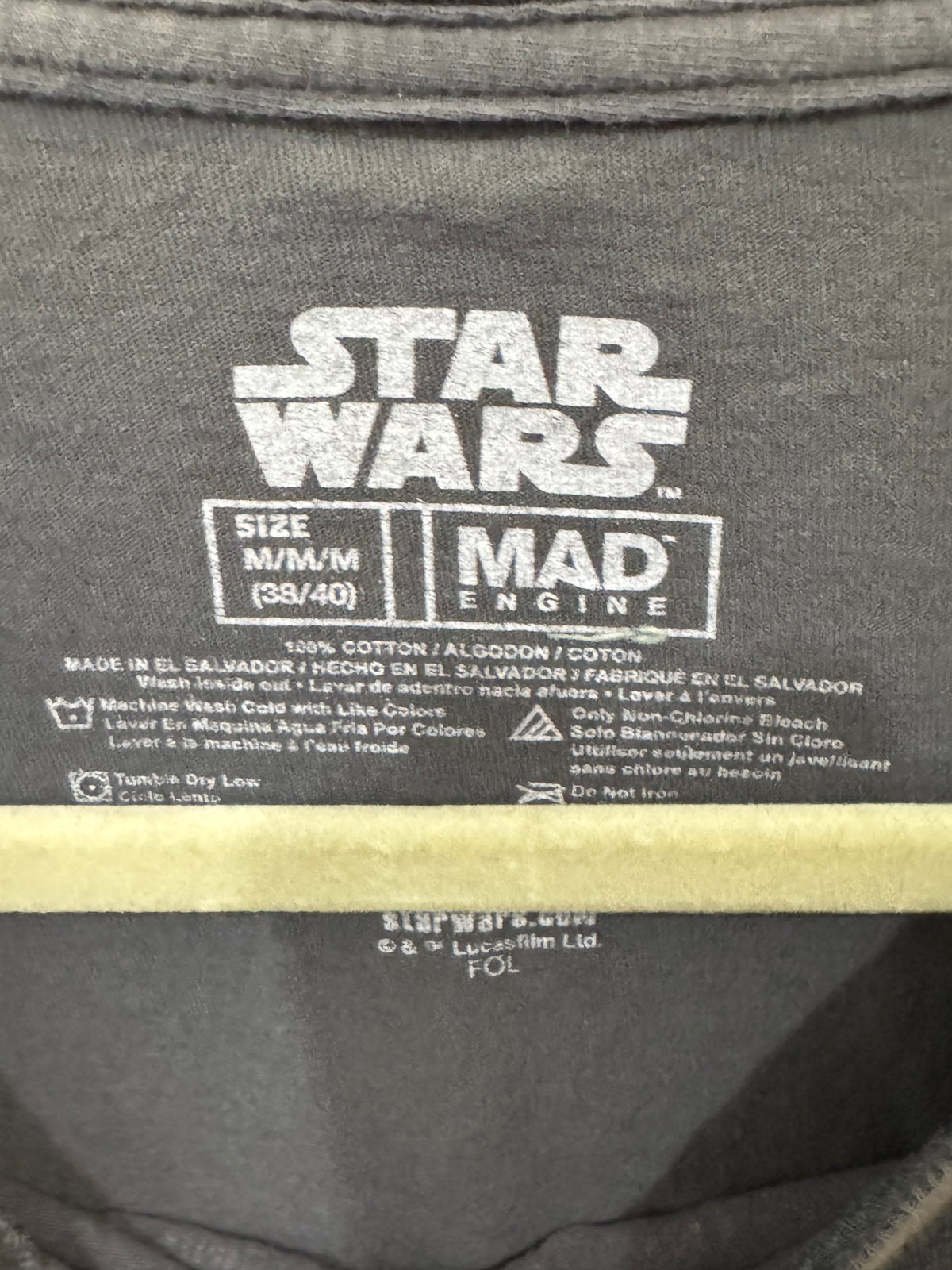 charcoal Star Wars Grogu graphic t-shirt size medium