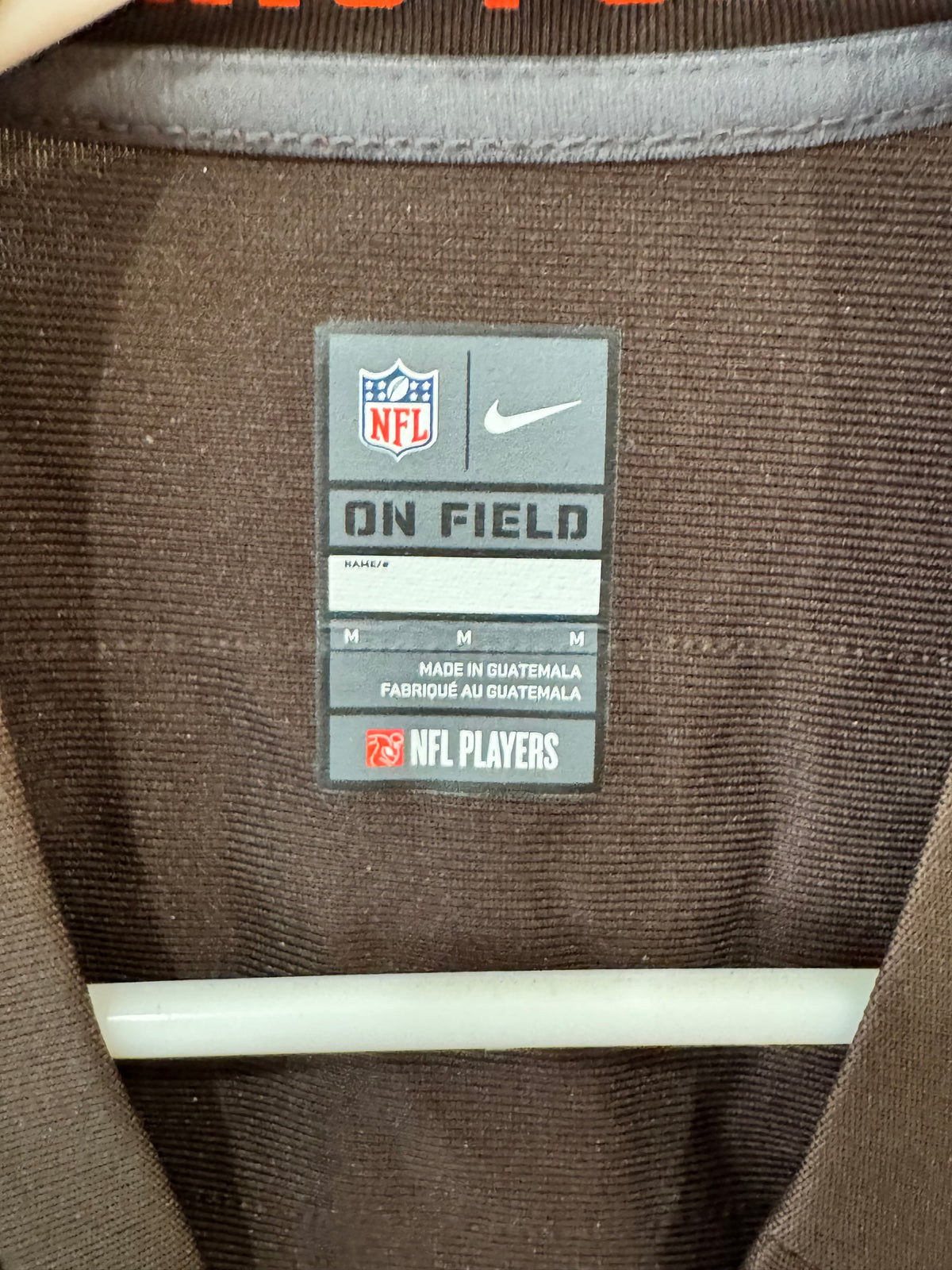Nike Baker Mayfield Cleveland Browns #6 brown home game jersey size M featuring the "Dawg Pound"