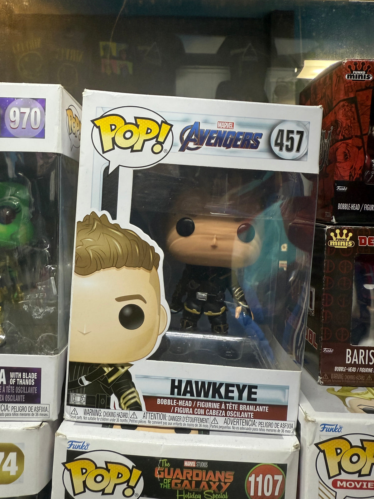 Funko Pop! Marvel Avengers Endgame Hawkeye #457 vinyl figure.