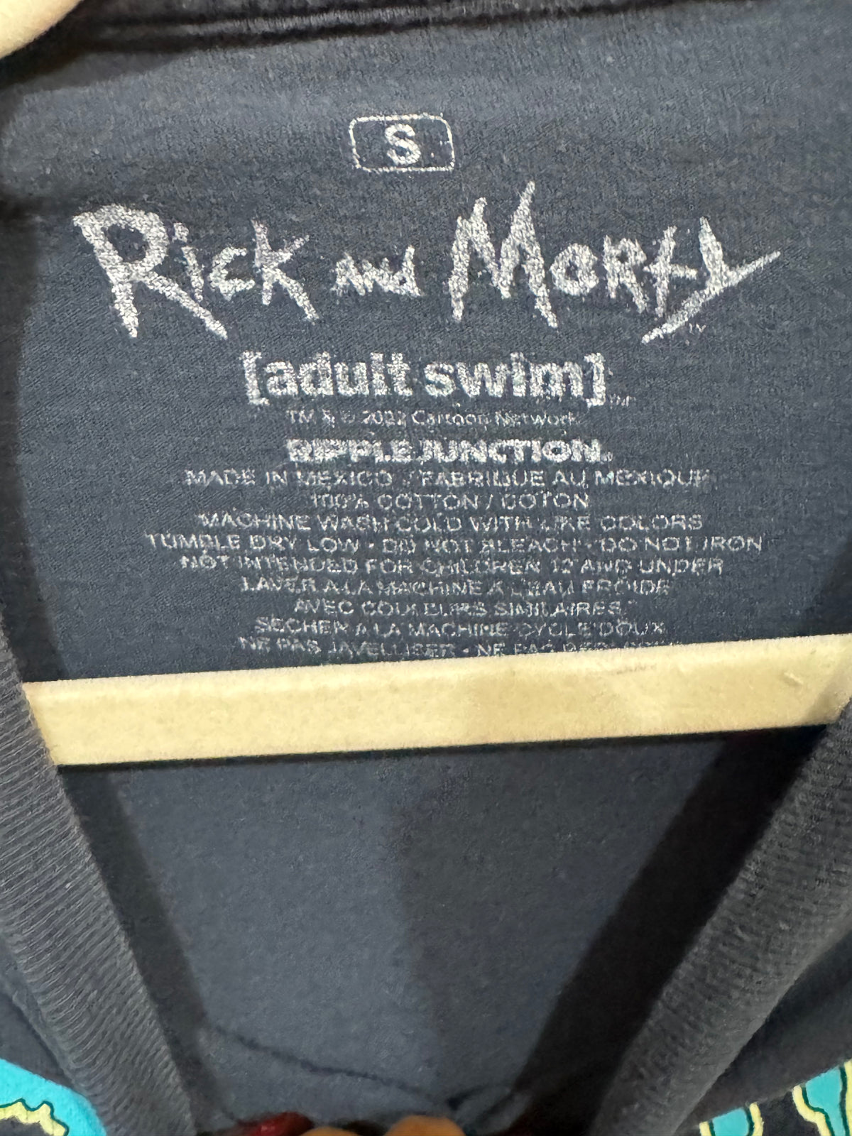 Rick and Morty adult swim tee size small gray