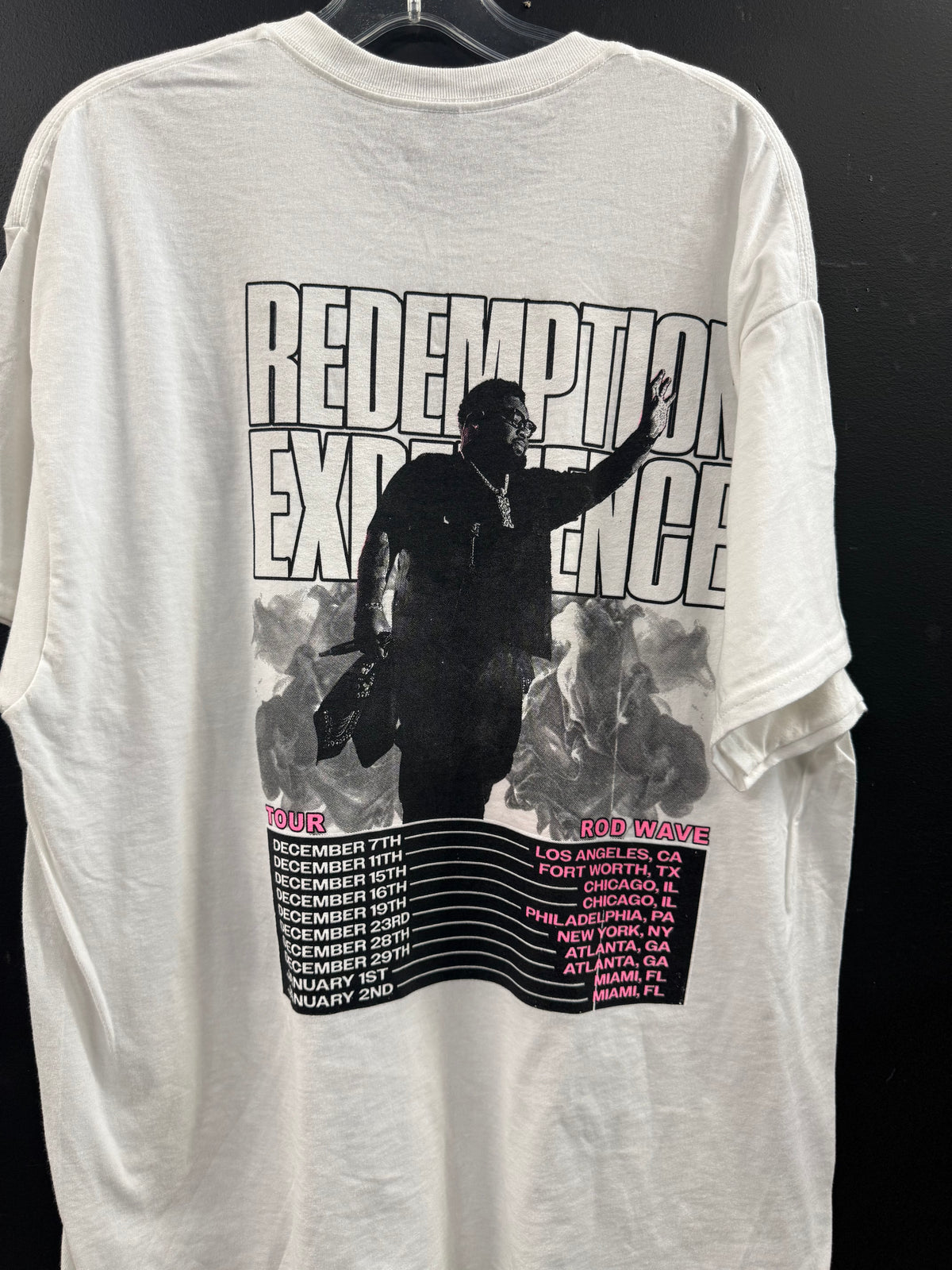 White Rod Wave "The Redemption Tour" shirt size xl