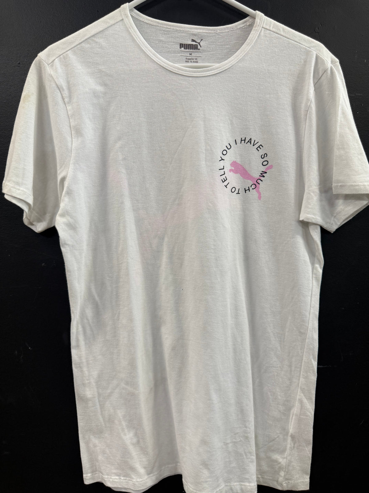Puma white shirt size medium