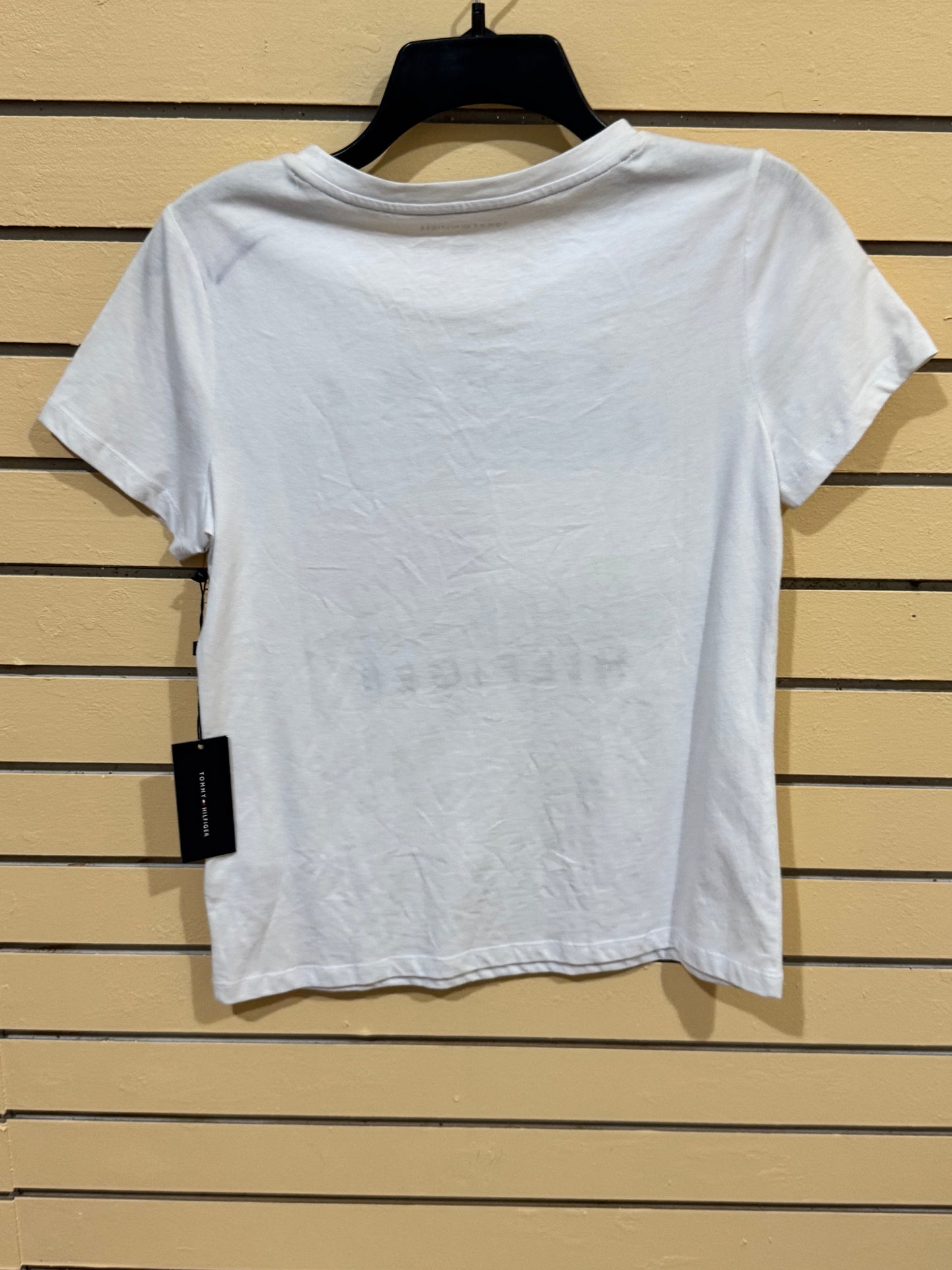 White Tommy Hilfiger short-sleeve crewneck t-shirt size xs