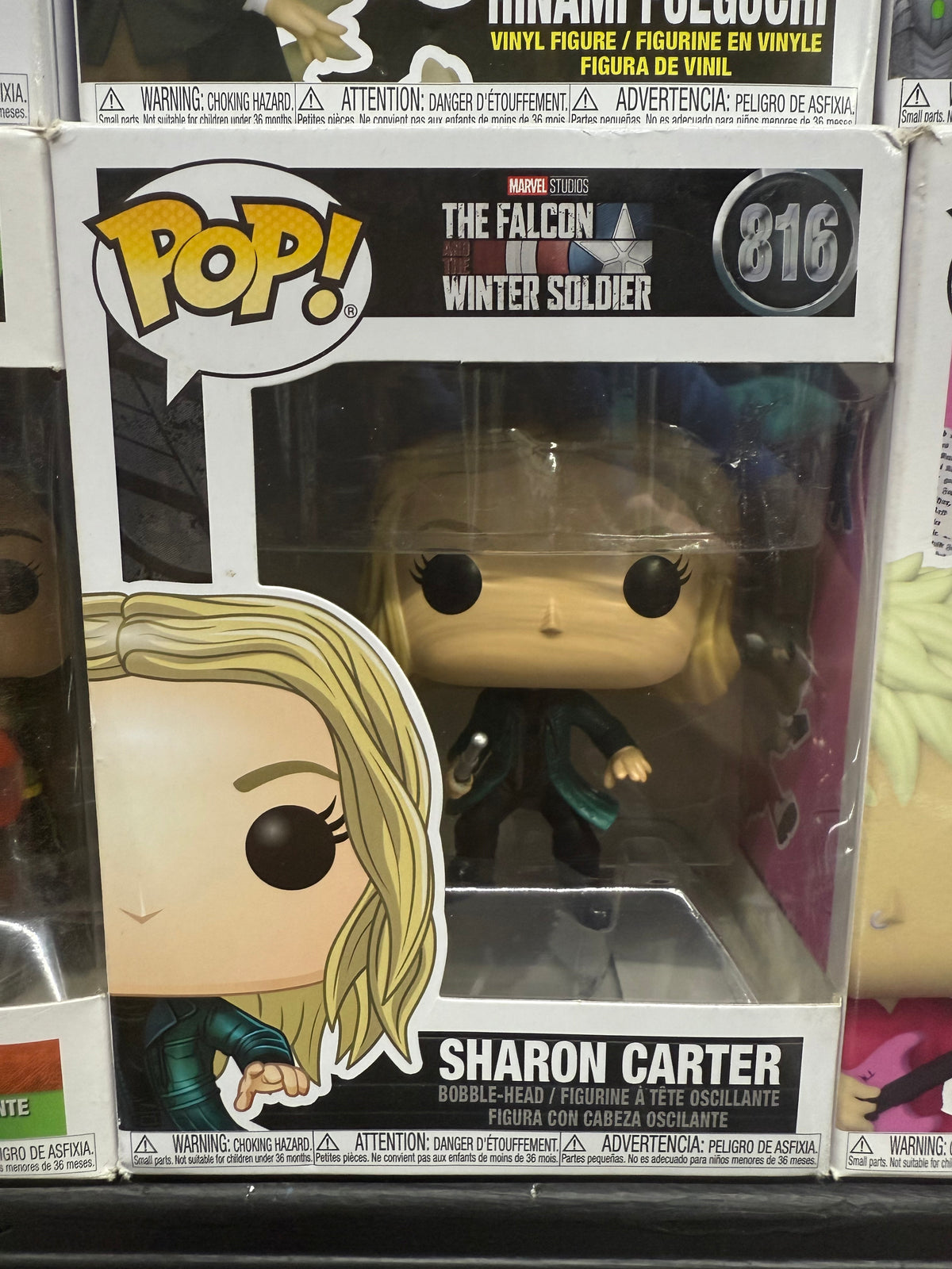 Funko Pop! Marvel figure featuring Sharon Carter from The Falcon and The Winter Soldier TV series