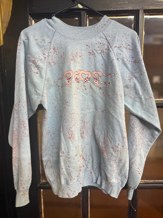 Light Blue Vintage Crewneck Sweatshirt size medium