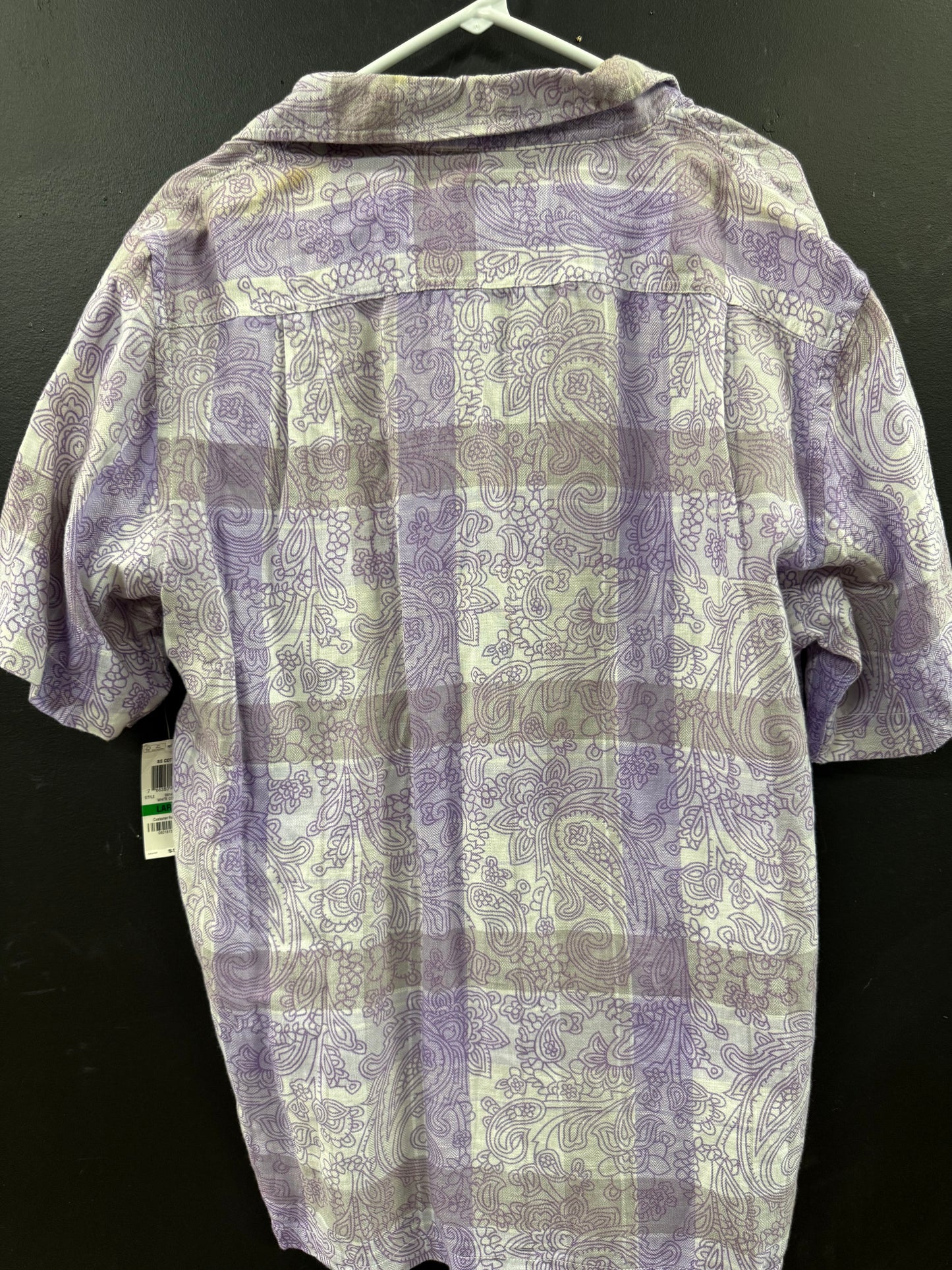 Tasso Elba Island short-sleeve button-up shirt size large