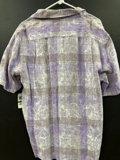Tasso Elba Island short-sleeve button-up shirt size large
