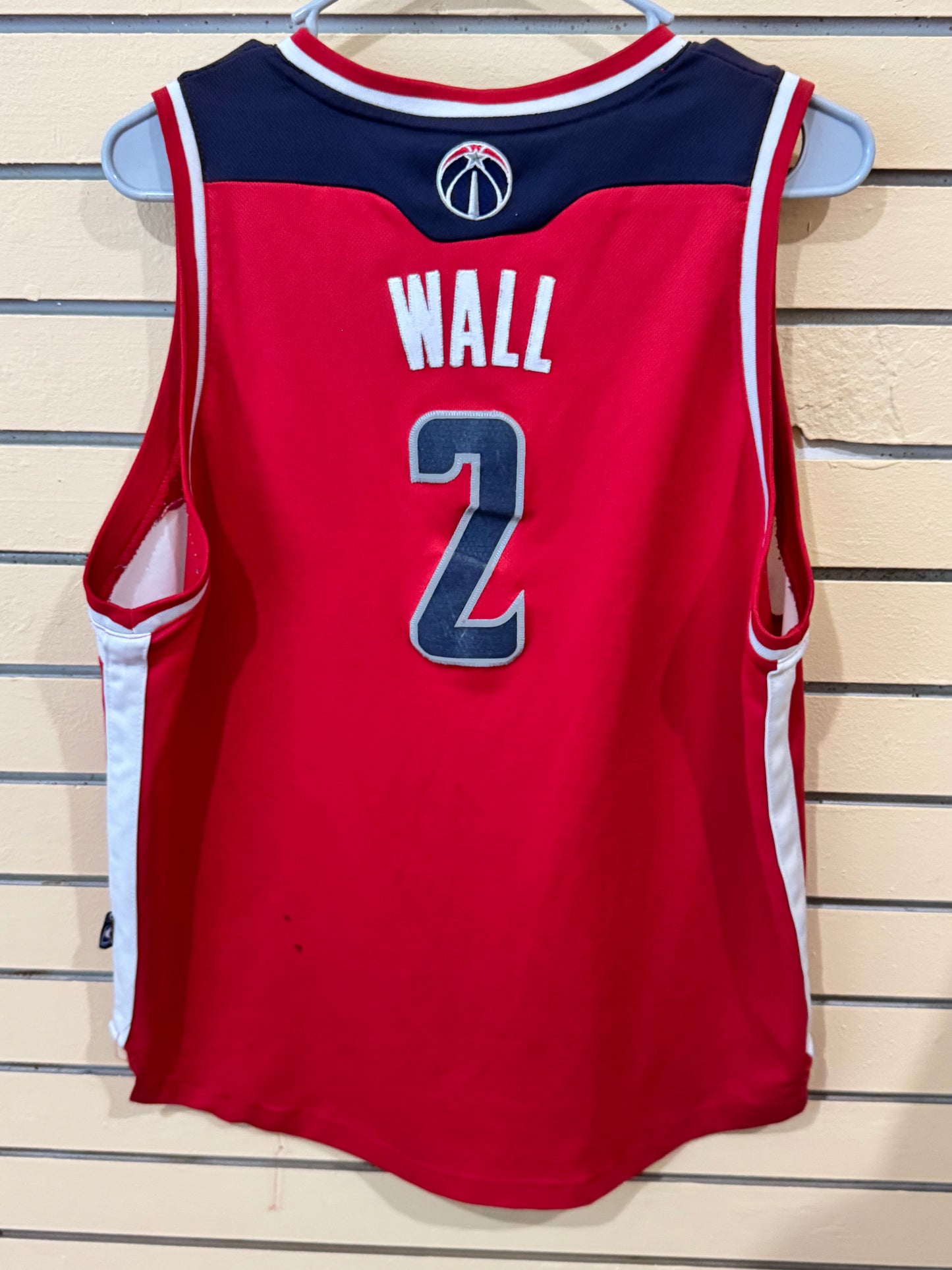 Adidas Washington Wizards John Wall #2 red road swingman jersey size xl