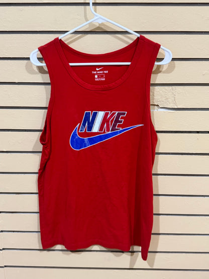 Red Nike sleeveless tank top size small