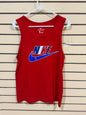 Red Nike sleeveless tank top size small