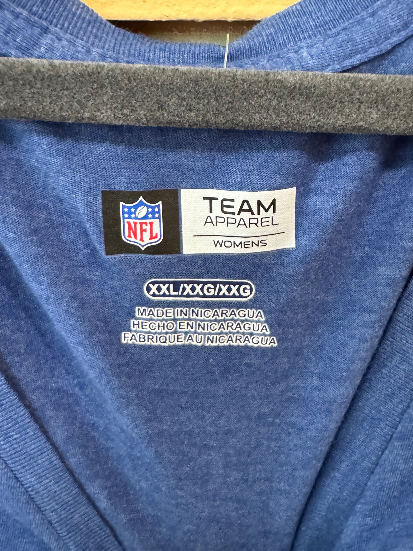 women's G-III 4Her by Carl Banks Indianapolis Colts V-neck t-shirt size xxl