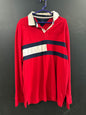 Red Long-sleeve Tommy Hilfiger rugby shirt size xl
