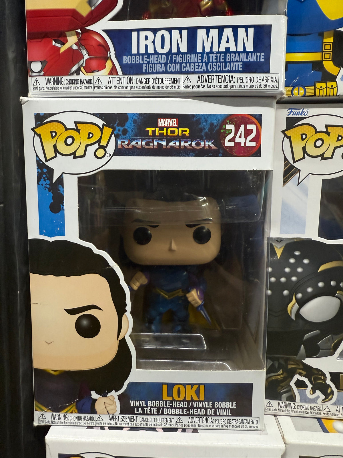Funko Pop! Marvel: Thor Ragnarok Loki Sakaarian #242 vinyl bobble-head figure.