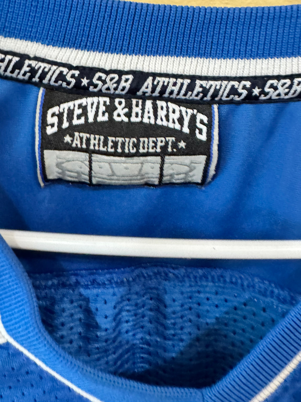 Vintage Steve & Barry’s royal blue Saint Louis Billikens football jersey number 7 SLU size large