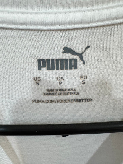 White Puma short-sleeve graphic t-shirt size Small colorful Day of the Dead (Cinco de Mayo / Día de los Muertos)