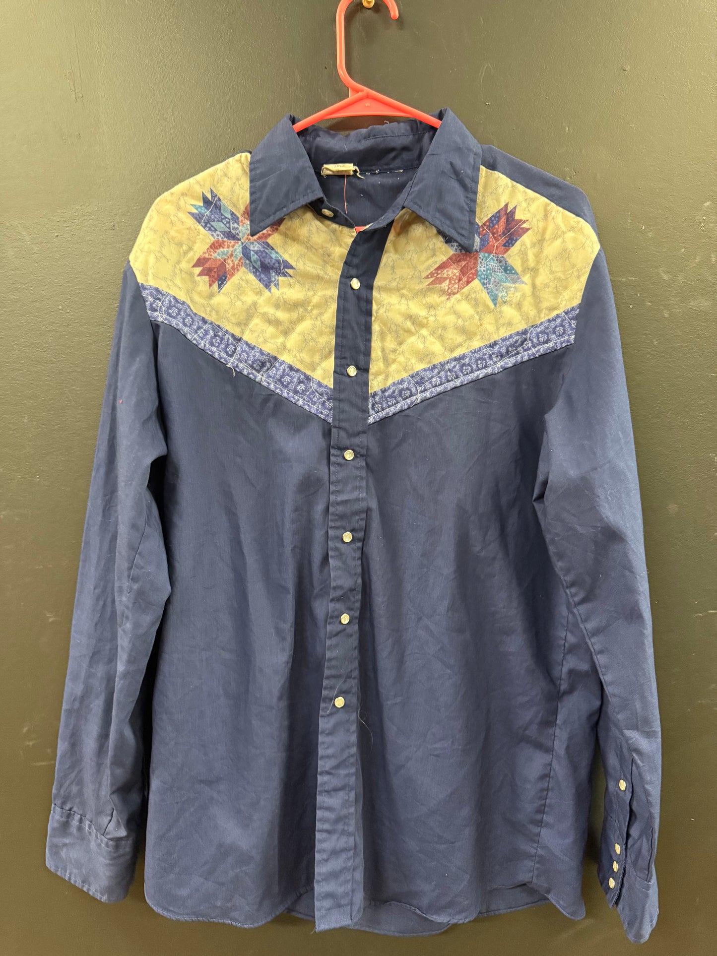 Vintage Rocking K Ranchwear by Kennington long-sleeve western shirt size large