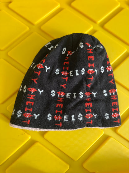 Sheisty Yuki Pink & Black Reversible Beanie