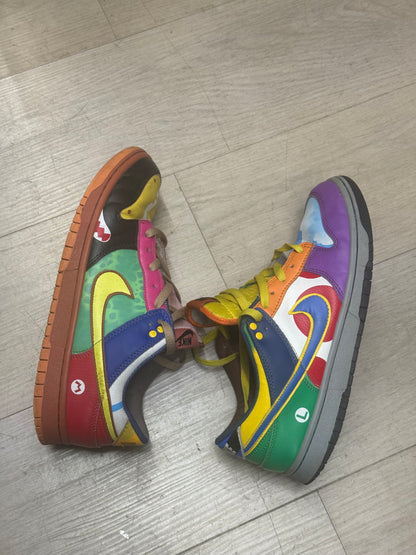 custom Nike Dunk Low sneakers size 10.5