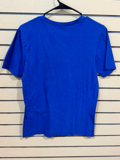 Blue Nike "Make Plays Not Excuses" graphic t-shirt size small