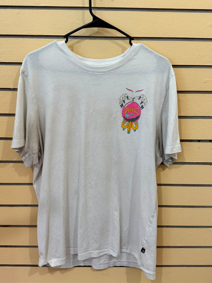 white Nike Fantasy/Mystic Magic t-shirt features size large