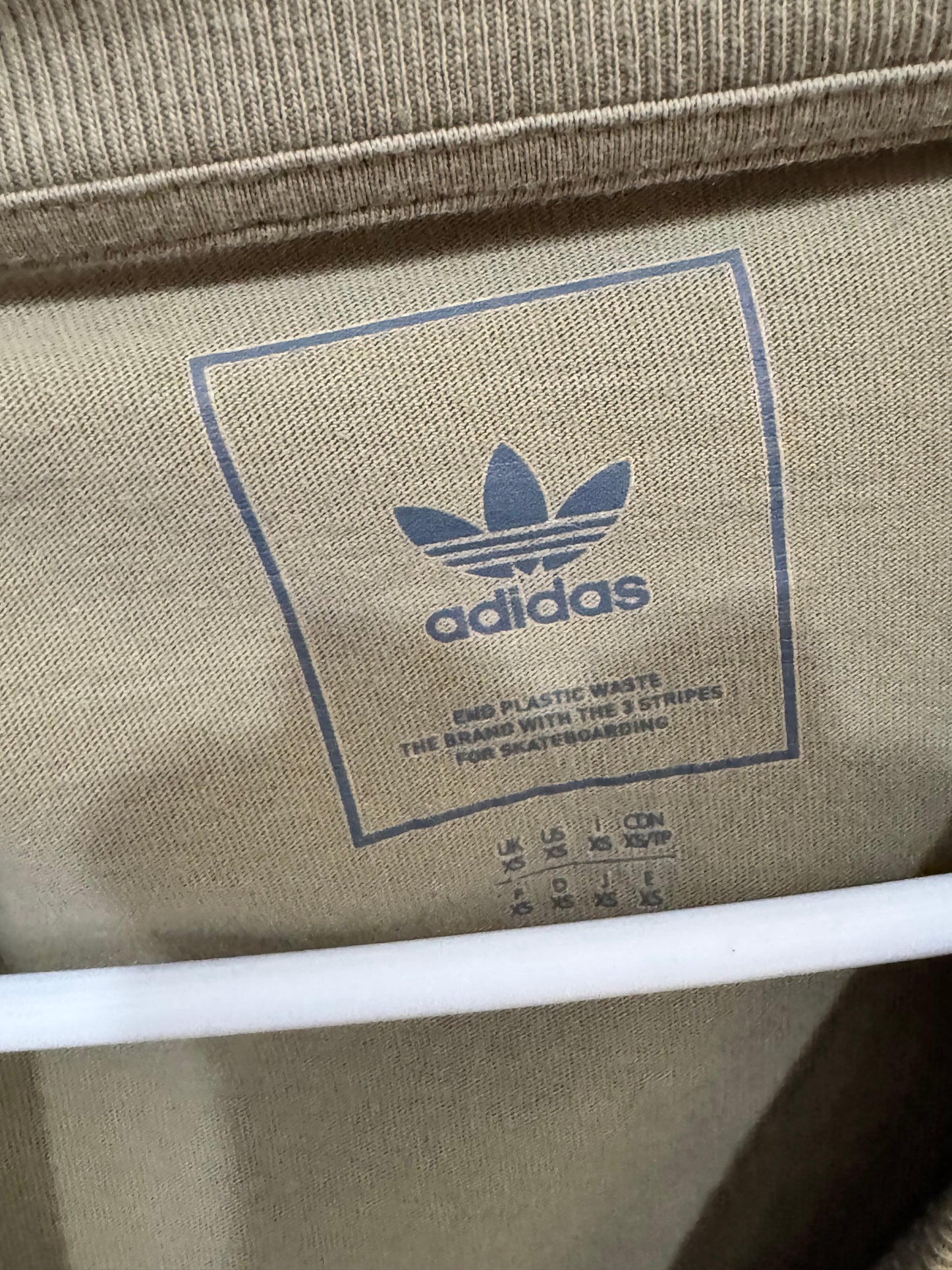 Olive Green Adidas 4.0 Logo long-sleeve t-shirt size XS