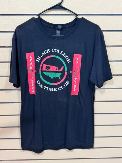 Black College Culture Club Members Only T-shirt size medium
