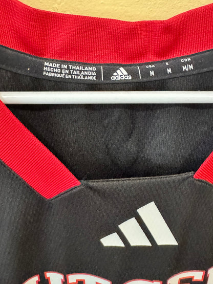 official Men's Adidas Rutgers Scarlet Knights #00 Black Replica Swingman Basketball Jersey size medium