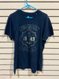 Adidas Originals t-shirt size large metallic gold graphic logo on the chest
