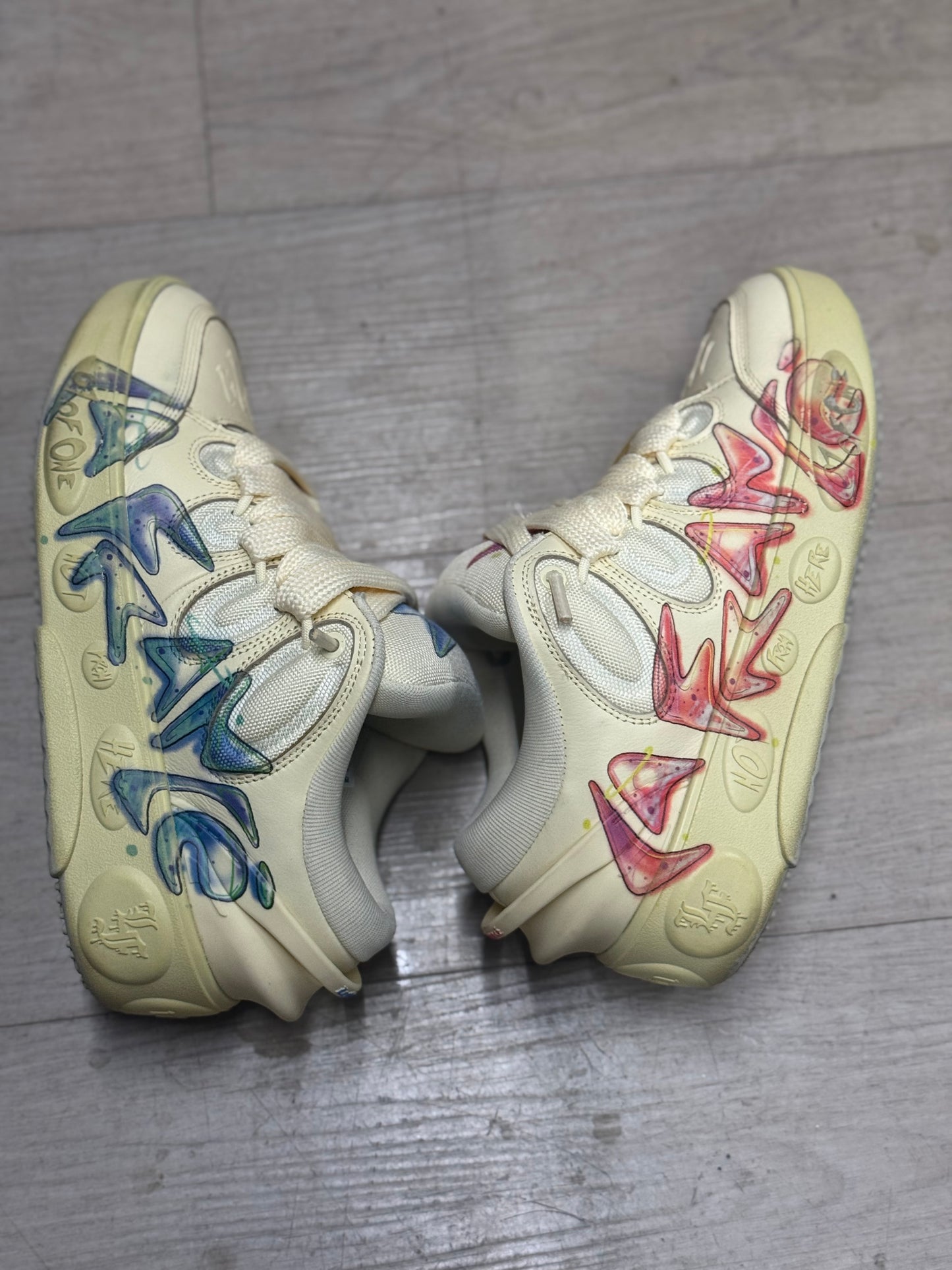 Puma LaFrancé "Airbrush" sneakers in a "Creamy Vanilla" colorway size 9.5