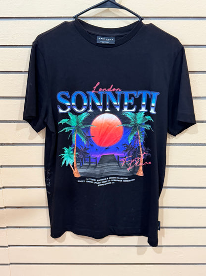 black Sonneti London graphic t-shirt size small