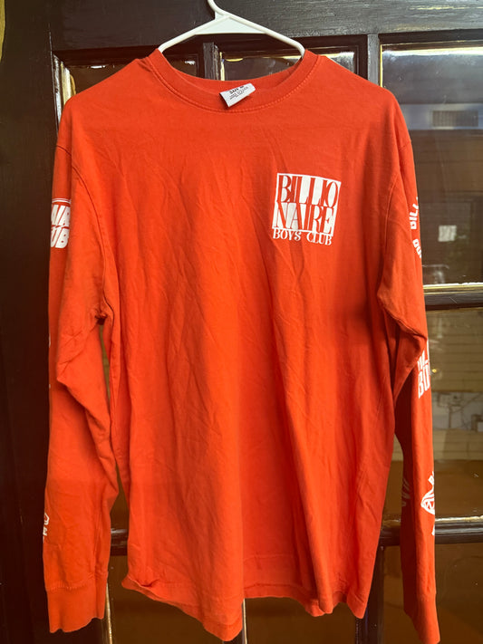 Billionaires Boys Club BBC Tangerine Long-sleeve Shirt size Medium