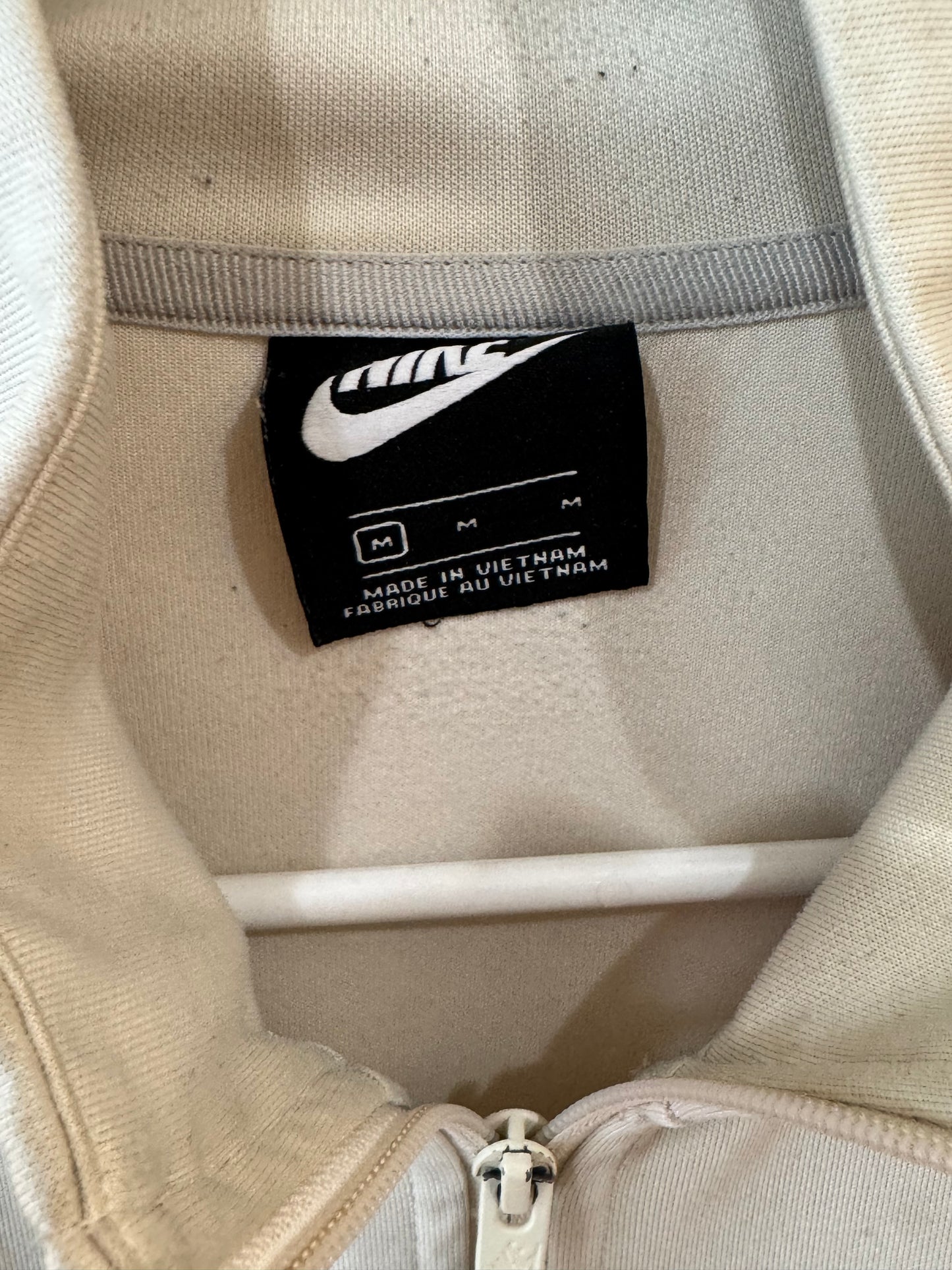 Nike N98 Tribute Track Jacket white body dark burgundy/black size medium