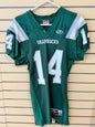 Vintage Green Rawlings Steve & Barry's "Shamrocks" football jersey featuring the number 14 size medium