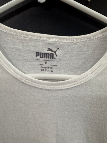 Puma white shirt size medium