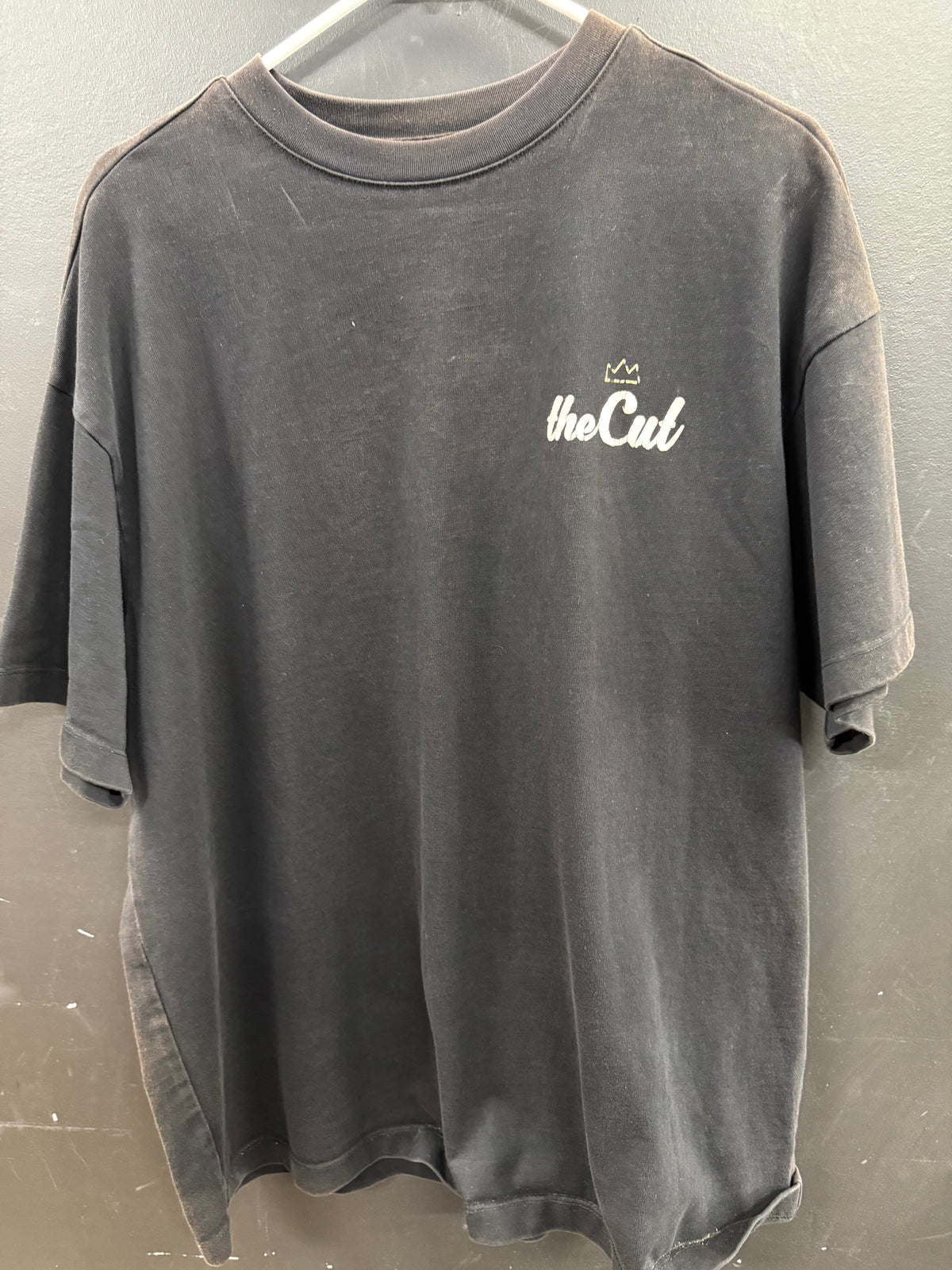 Black Graphic t-shirt size medium "X" city abbreviations (ATL, DMV, NYC, CHI, MIA, LA, HTX)