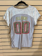 Reebok Atlanta Falcons #00 "Silver and Gold Alloy" women's fashion jersey size xl