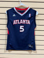Vintage Josh Smith #5 Atlanta Hawks navy blue away jersey size medium youth
