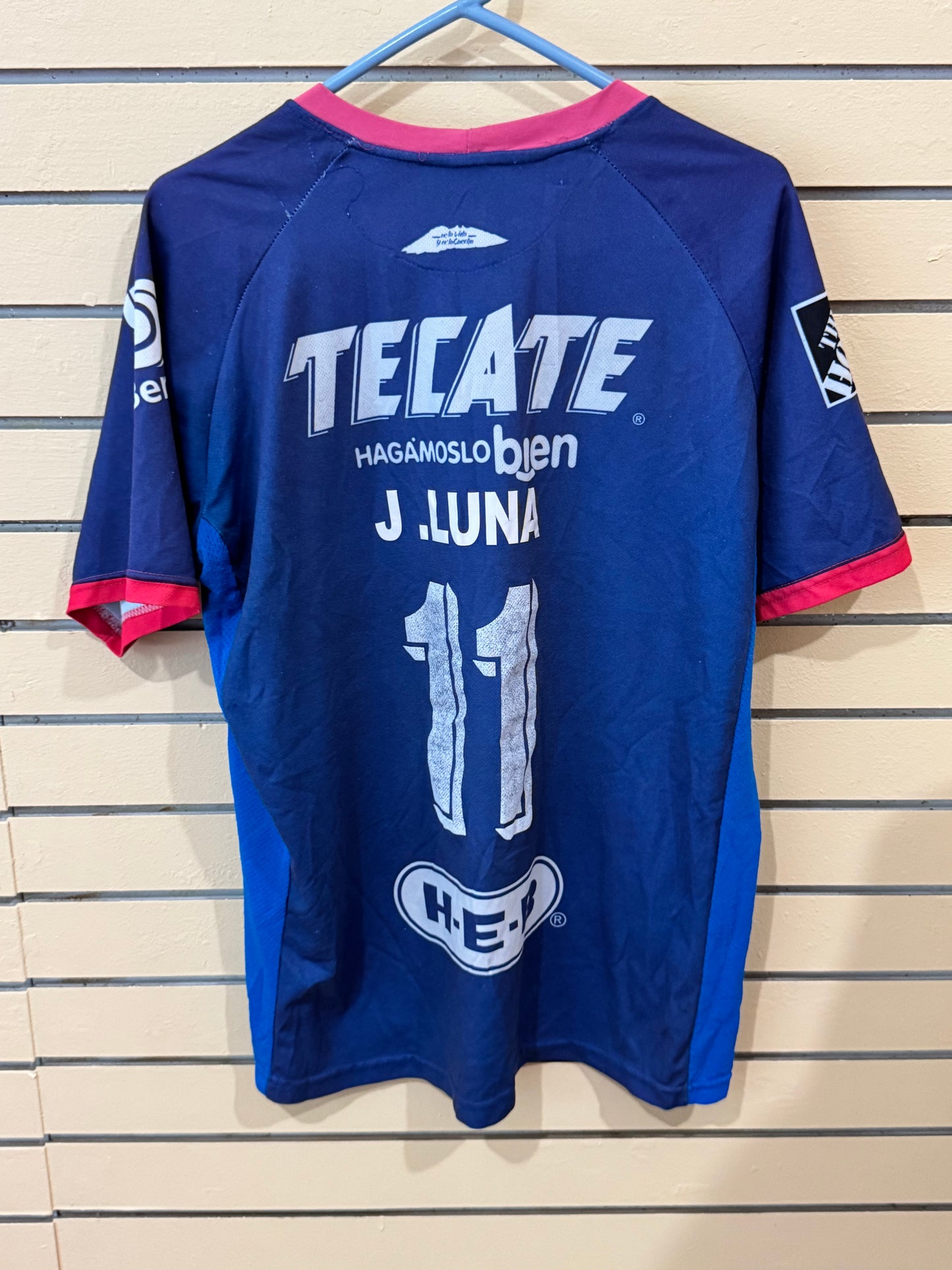 PUMA C.F. Monterrey (Rayados) 2018/2019 Blue & Pink Away Jersey size large