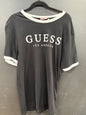 Black Guess Los Angeles ringer t-shirt size xl