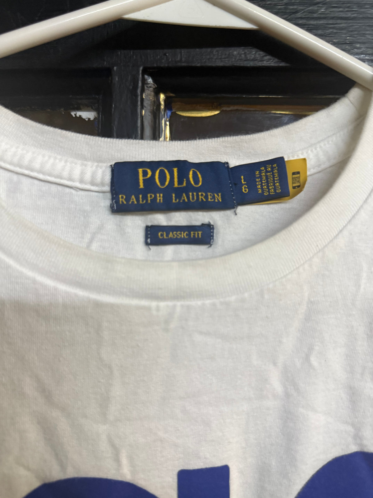 White Polo Ralph Lauren classic fit cotton jersey t-shirt size large
