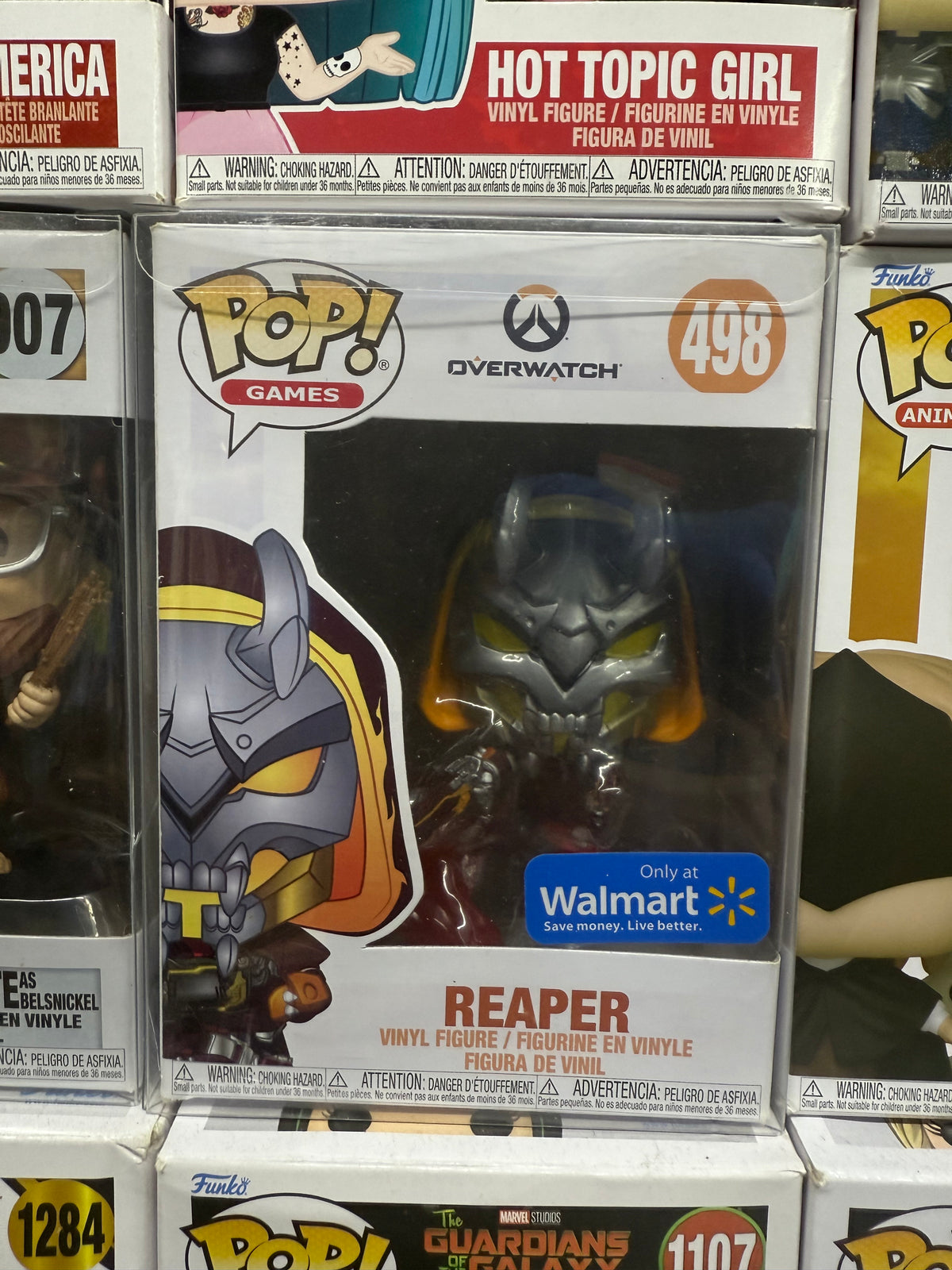 Funko Pop! Games figure of the character Reaper from the video game Overwatch.