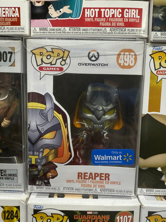 Funko Pop! Games figure of the character Reaper from the video game Overwatch.