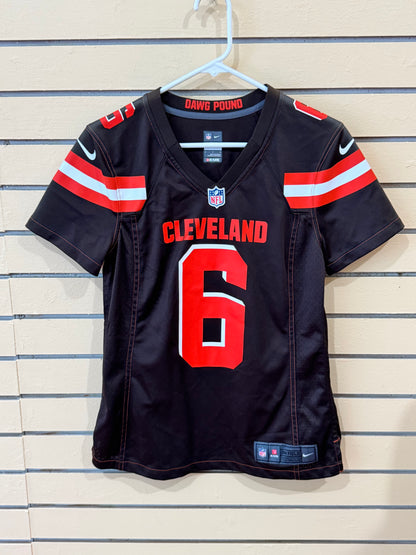 Nike Baker Mayfield Cleveland Browns #6 brown home game jersey size M featuring the "Dawg Pound"