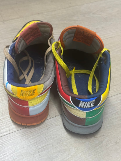 custom Nike Dunk Low sneakers size 10.5