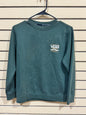 dark green Vans sweatshirt size medium "Off the Wall" logo patch on the back