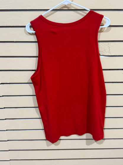 Red Nike sleeveless tank top size small